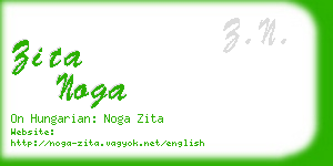 zita noga business card